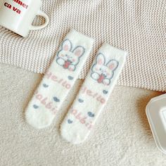 Elevate your sock game with our Sweet Bunny Socks, the epitome of kawaii cuteness for your feet. Here's what makes these socks a must-have: Key Features: Adorable Bunny Design: These kawaii socks feature an irresistibly cute bunny design that's sure to bring a smile to your face. With little bunny faces and floppy ears, they capture the essence of kawaii style. Comfortable Fit: Crafted from high-quality materials, these kawaii socks offer a comfortable and snug fit. They're perfect for everyday Kawaii Magic, Bunny Socks, Christmas Elf Outfit, Kawaii Socks, Kawaii Games, Christmas Tree Dress, Kawaii Bags, Kawaii Backpack, Kawaii Pens