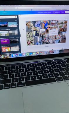 an open laptop computer sitting on top of a desk