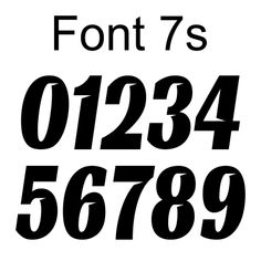 the font and numbers are black on white