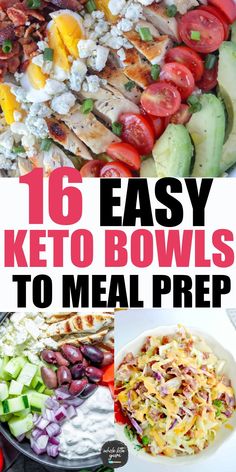 Keto Bowls, 1200 Calorie Diet Meal Plans, Easy Keto Dinner, Keto Pancakes