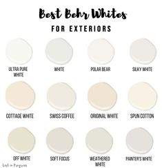 the best white paint colors for exteriors