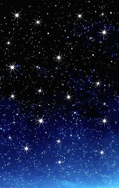 the night sky is filled with stars