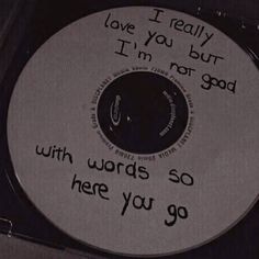 a disc with writing on it that says i love you but i'm not god