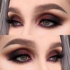 Eye Makeup Glitter, Smoked Eyes, Smokey Eye Makeup Tutorial, Eye Makeup Designs, Makeup Guide, Makeup Tricks