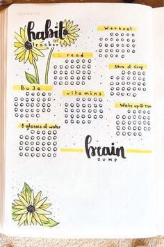 How cute is this sunflower themed habit tracker for May?! Check out the rest of the list for more awesome examples to get inspiration from! Sunflower Habit Tracker, April Bullet Journal Habit Tracker, Sunflower Mood Tracker, Flower Habit Tracker, May Habit Tracker, August Habit Tracker, Habit Tracker Ideas, Bullet Journal August, Tracker Ideas