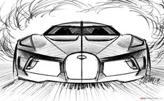 Draw A Car, Sketching Art, Cars Classic, Car Designs, Concept Car Design, Car Illustration