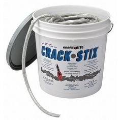 Crack Filler, Product Type Crack Filler, Base Material Acrylic Latex, Cure Type Heat, Resistance Properties Chemical Resistant, Product Form Solid, Container Size 10 lb, Container Type Pail, Coverage 125 ft @ 1/2 in, Full Cure Time 20 min, Maximum Crack Width 2 in, Color Gray, For Use On Surface Material Asphalt, Concrete, Standards ASTM C661-01, ASTM C679, ASTM C794-10, ASTM D3359, VOC Content 0 g/L, Flash Point 420 Degrees F, For Use With Propane Torc Size: 16 lb., 1/2 in. D, 125 ft..  Color: Concrete Repair Products, Driveway Repair, Easy Home Improvement Projects, Easy Home Improvement, Concrete Driveways, Home Fix, Concrete Projects, Up House, Diy Home Repair