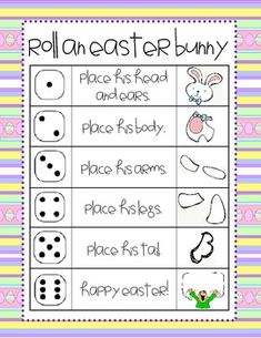 a printable easter bunny game for kids