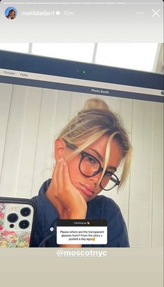 Matilda Djerf Glasses, Reading Glasses Aesthetic, Nordic Outfit, Little Top Big Pants, Aesthetic Glasses, Matilda Djerf