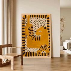 Abstract Tiger Art Tiger Canvas Art, Tiger Wall Art, Tiger Canvas, Free Frames, Tiger Art, Modern Kids, Linen Canvas, Impressionist Paintings, Free Art