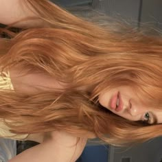 Ginger Hair Color Inspiration, Strawberry Blonde Face Claim, Strawberry Blonde Hair Aesthetic, Orange To Blonde Hair, Willa Grant, Strawberry Blonde Hair Color, Birthday Hair