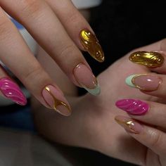 Nails Con Relieve, Minimalist Nail, Beauty Hacks Nails, Hippie Nails, Romantic Nails, Edgy Nails, Classy Acrylic Nails, Almond Acrylic Nails, Kawaii Nails