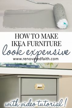 the right way to paint ikea furniture is with video - tutorial on how to use it