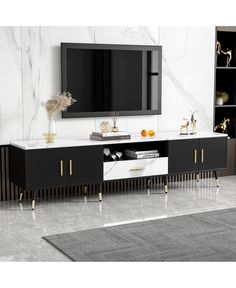 in stock 85” Tv Stand, 100 Inch Tv Stand, Under Tv Decor, Luxury Tv Stand, Gold Tv Stand, Tv Wall Decor Living Room, Gaming Entertainment Center, Console For Living Room, Television Console