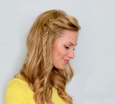 15 Hair Hacks that Take Less Than 5 Minutes Growing Out Bangs, Side Twist, Twist Braid Hairstyles, Fishtail Braid, Golden Blonde, Long Blonde, Good Hair Day, Fish Tail Braid