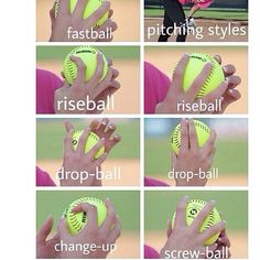 the instructions for how to throw a softball