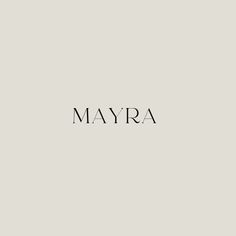 the word mayra written in black ink