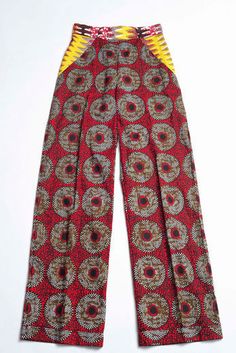 African Fabric Pants For Women, Chitenge Pants, Lennox Lewis, African Prom Dresses, Diy Fashion Clothing