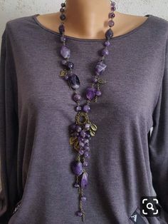 Beautiful Beaded Necklaces, Semiprecious Stone Jewelry, Diy Jewelry Necklace, Assemblage Jewelry