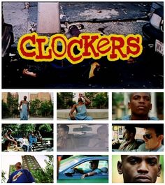 a collage of photos with the words clockers on them