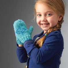 Bernat Frozen Mittens, 2/4 years | Yarnspirations Knitted Gloves Mittens, Knitting Mittens, Knitted Mittens Pattern, Kids Mittens, Knitting For Beginners Hats, Knitted Mittens, Frozen Inspired, Crochet Mittens, Mittens Pattern