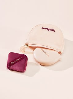 Introducing a travel-friendly pouch to hold your True to Myself Tinted Pressed Finishing Powder and puff in one place! Available in our signature peach color. Rare Beauty Pouch, Rare Beauty Cosmetics, Rare Beauty Bag, Mini Makeup Products, Rare Beauty Powder, Rare Beauty Selena Gomez, Interesting Product Design, Mini Makeup Pouch, Kids Stocking Stuffers