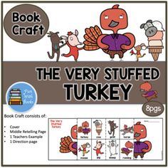 the very stuffed turkey book craft kit with instructions to make it look like an animal