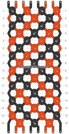 the diagram shows how to make an interlocked chain with different colors and sizes