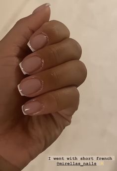 Short Nails French, Short French Nails, Old Money Nails, Siren Aesthetic, Money Nails, Overlay Nails, Short French