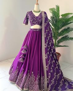 Instagram$Facebook Follow Us :- @jayamarfab Ready To Wear Lehanga Choli Heavy Embroidery Sequence Work Lehenga Gift For Her We Make Wedding Lehengas, Indian Lehenga, Bridal Lehenga, Designer Lehenga, South Indian Dresses, Lengha Choli, Chaniya Choli, Lancha, Semistitched Lehenga, Bridesmaid Lehengas, Sabyasachis Lehengas, Floral Skirts, Punjabi Lehengas, Ethnic Lehengas, Indo-western Outfits, Indian Outfits, Bollywood lehengas. Fabric Details :- Lehenga :- Fabric : Faux Georgette With Heavy Embroidery Sequence Work Lehenga Flair: 3 mtr Lehenga Inner : Cotton Lehenga Length: 42-43 Inches Blouse :- Fabric: Faux Georgette With Heavy Embroidery Sequence Work With Extra Sleeves Fabric and Attached Cups (Full Stitched XL Size XXL Margin ) Dupatta :- Dupatta Fabric : Heavy Faux Georgette With Emb Wedding Outfits Indian, Chaniya Choli Designs, Lehenga Bridesmaid, Lehenga Choli Designs, Simple Lehenga, Cotton Lehenga, Half Saree Lehenga, Sabyasachi Lehenga