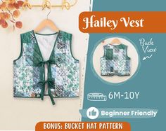 the sewing pattern for this vest is easy to sew