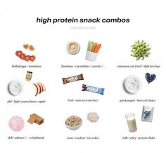 an image of high protein snack combos