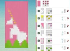 the pixel art is being used to create an animal