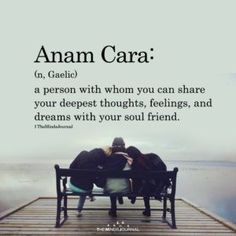 two people sitting on a bench with their backs to each other and the words amam cara above them