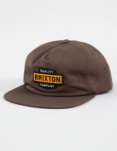 Brixton Osborn Snapback Hat. Embroidered Patch On Front. Flat Brim. Adjustable Snapback Closure. 60% Cotton 40% Polyester. Imported. Embroidered Patch, Snapback Hat, Embroidered Patches, Snapback Hats, Accessories Hats, Mens Accessories, Hats