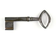 an old metal key on a white background with clippings to show the keys