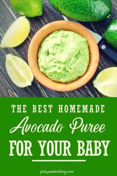 the best homemade avocado pure for your baby