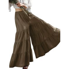 Culottes Skirt, Trousers Pattern, Trousers Women Wide Leg, Summer Pants Women, Slacks For Women, High Rise Style, Flowy Pants, Long Trousers, Trouser Pants Women