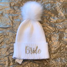 One Size Fits All Bridesmaid Hats For Wedding, Snow Bachelorette Party, Bridesmaid Hats, Sherpa Bucket Hat, Mrs White, Wide Brim Felt Hat, Orange Beanie, Floral Bucket Hat, Floppy Straw Hat