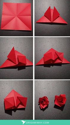 how to make an origami flower out of paper