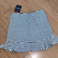 Perfect Skirt For Summer! Or Beach Cover Up Nautical Vibes Never Worn Super Stretchy Blue Swim Skirt For Beach Cover-up In Summer, Cheap Striped Beach Skirt, Forever 21 Skirts, Beach Covers, Summer Skirts, Forever 21, Womens Skirt, Cover Up, Blue And White