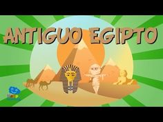 an image of the egyptian god and his animals in front of pyramids with text that reads, antigo egypt