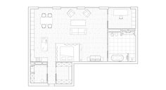 the floor plan for a two bedroom apartment