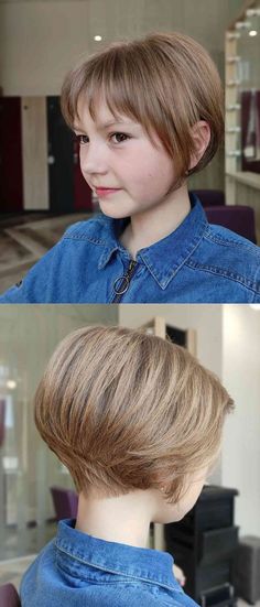 cute hairstyles for school party Girls Hair Cuts, Kid Haircuts, Girls Pixie Cut, Girls Pixie Haircut, Girls Haircuts, Girls Haircut, Short Hair For Kids, Baby Haircut, Kids Haircuts