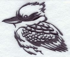 a bird is shown in the middle of a paper cutting pattern, with black and white lines on it