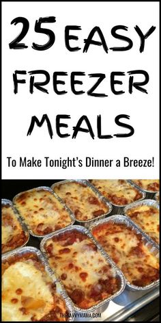 the 25 easy freezer meals to make tonight's dinner a breeze