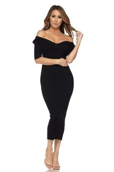 Black Sweater Dress, Ribbed Dress, Ribbed Dresses