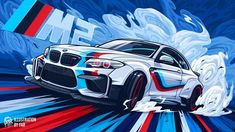 The legend of speed on Behance Bmw, Road, Cars, Red, Blue, White