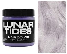 Get an out-of-this-world ombre with our Moon Pack! 3 colors to fade from light to dark, or to blend a perfect shade of grey. Includes: 1 jar Slate Grey 1 jar Silver Lining 1 jar Lunar White Toner Ingredients Water, Cetyl alcohol, Stearyl alcohol, Behentrimonium chloride, Glycerin, Stearalkonium chloride, Cetrimonium chloride, Carthamus tinctorius (hybrid safflower) seed oil, Sorbic acid, Hydrolyzed oat protein, Hydrolyzed rice protein, Basic Violet 1, Basic Violet 2, Fragrance. Pale Yellow Hair, Platinum White Hair, White Hair Toner, Lunar Tide, Bleach London, Semi Permanent Hair Dye, Hair Toner, White Toner, Hair Dyes