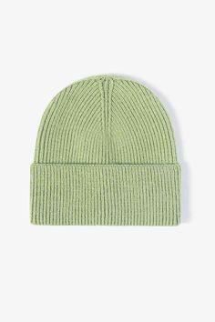 Picture style: Flat lay Type: Beanie Pattern type: Solid Material: 42% acrylic, 30% nylon, 28% polyester Imported Product measurements: Height: 8.5 inBrim: 3.5 inCircumference：21.2-23.5 in Trendy Knitted Acrylic Beanie, Trendy Warm Acrylic Beanie, Green Cotton Hat For Winter, Green Cotton Winter Hat, Solid Soft Knit Beanie One Size, Warm Knit Hat In Solid Color, Solid Color Beanie For Fall, Solid Color Fall Beanie One Size, Trendy Acrylic Beanie One Size